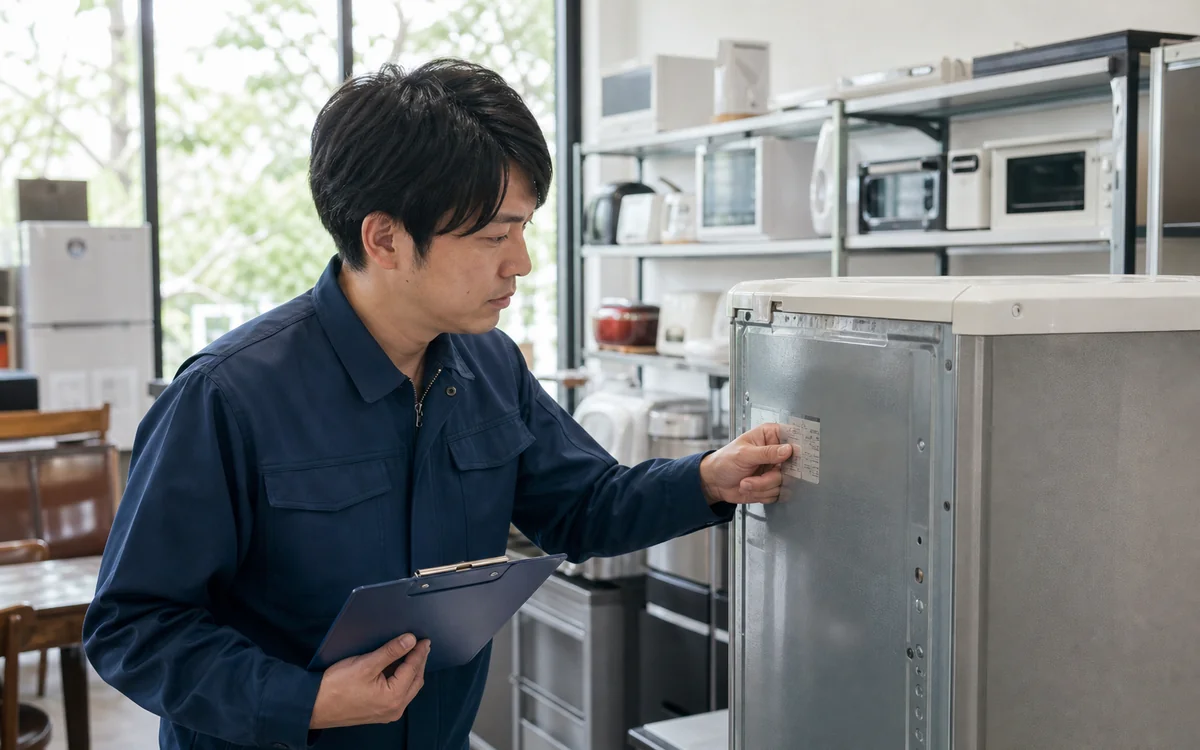 中古家電を査定する高く買取るゾウのスタッフ